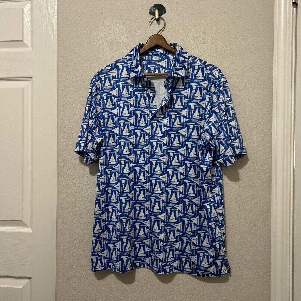 Daniel Cremieux Performance Medium Blue Short Sle… - image 5